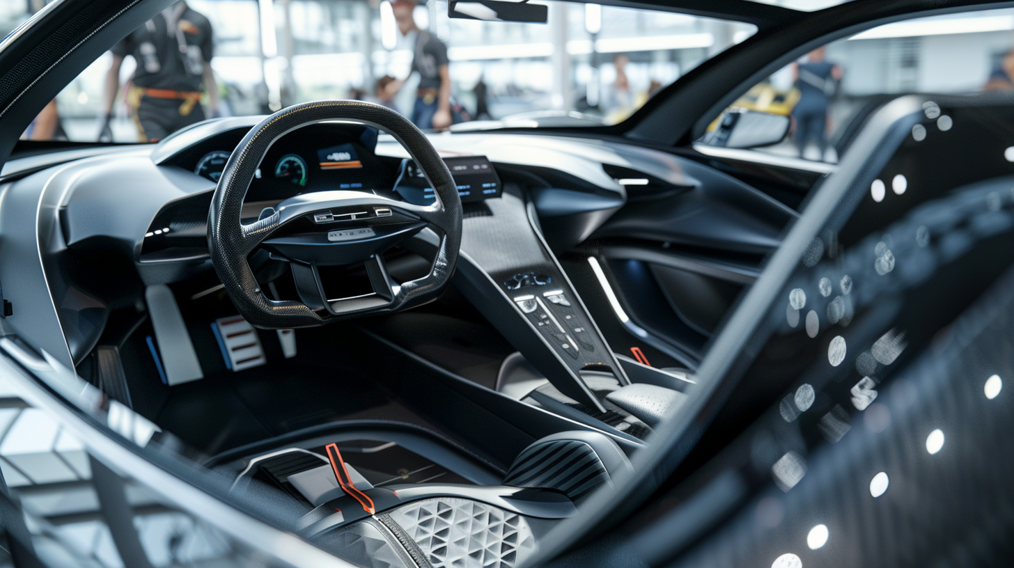 Architectural Luxury Supercar Interior
