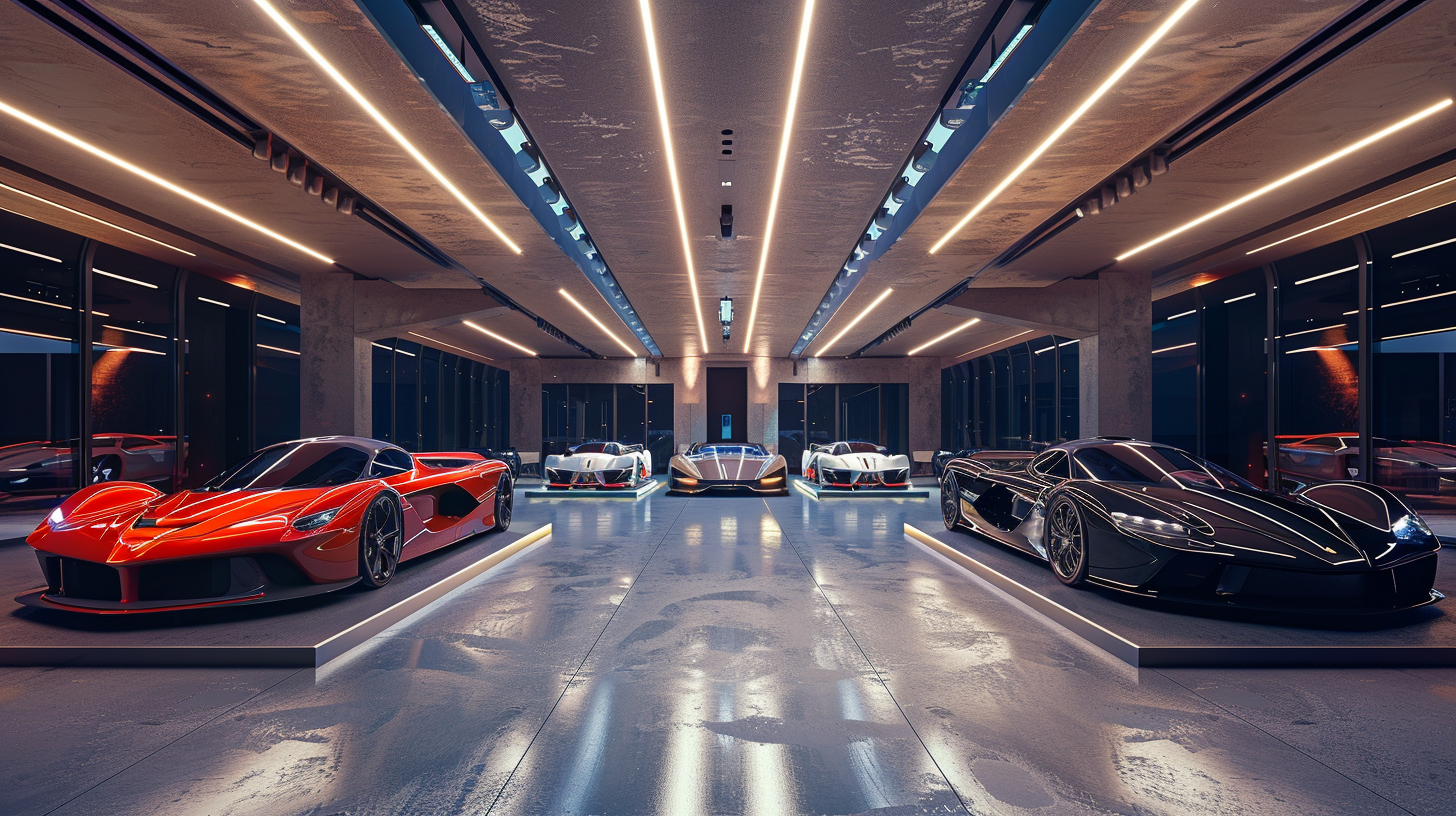 Elite Multi-Vehicle Garage Interior