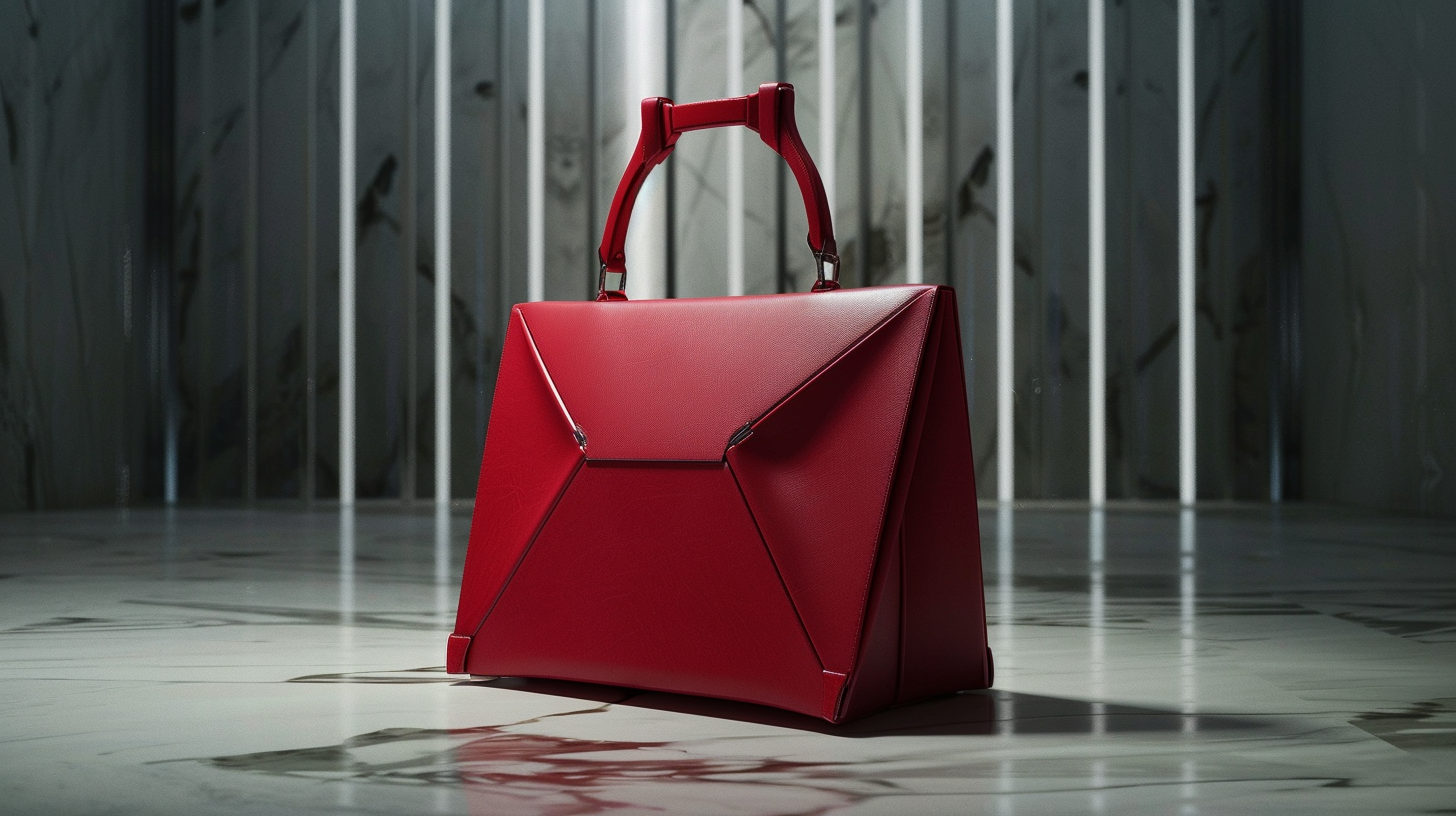 Future Executive Red Handbag Design