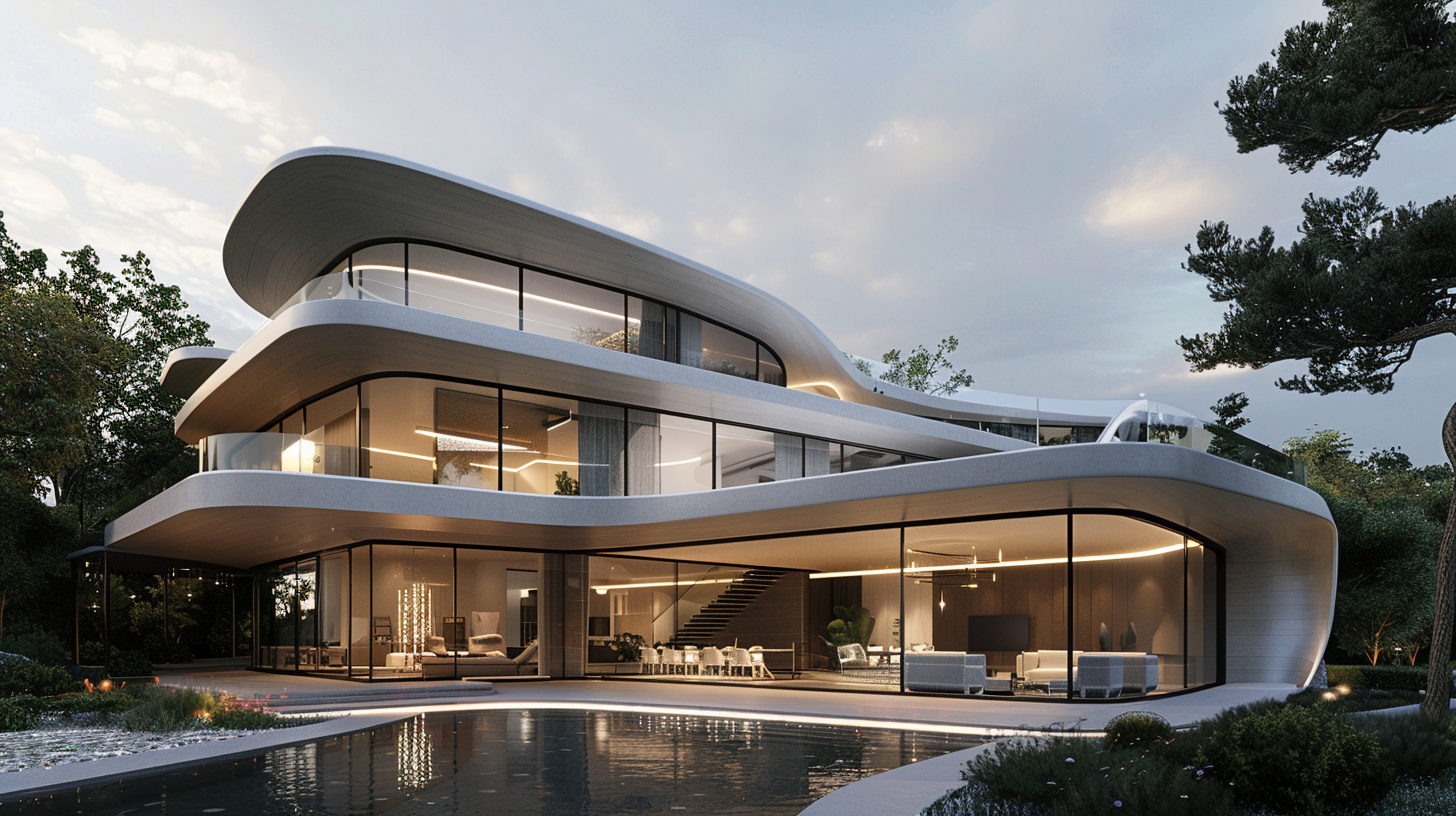Future Pure-Line Mansion Concept