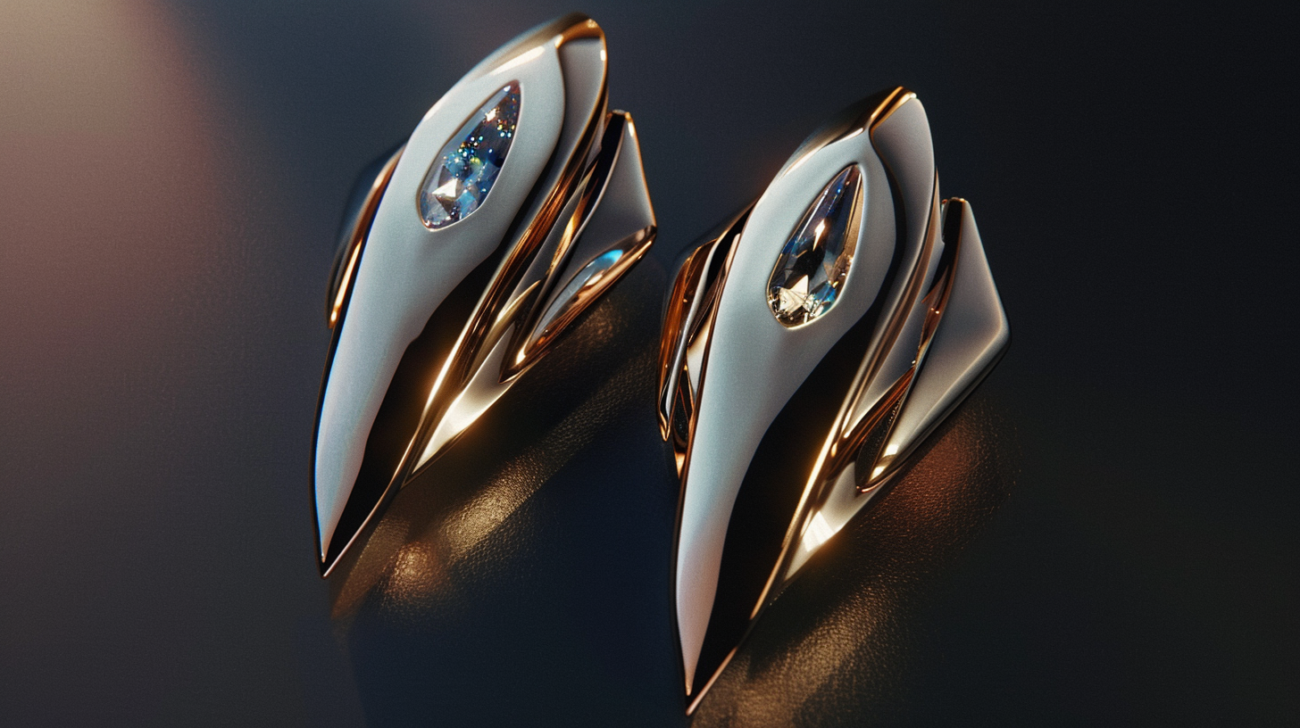Future Refined Luxury Earrings Design