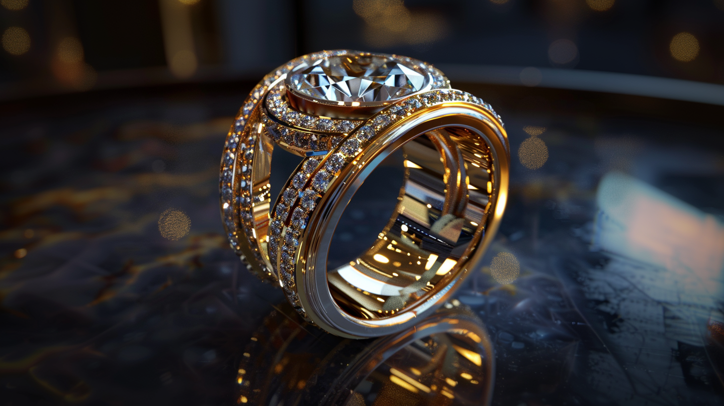 Modern Precision Diamond Ring - Future Luxury
