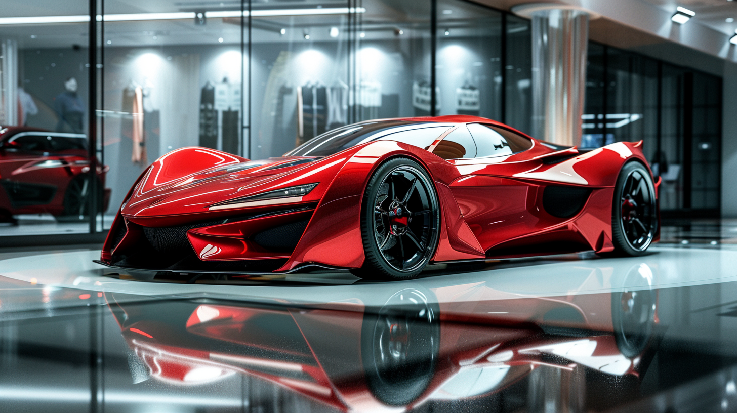 Red Ultra Performance Supercar