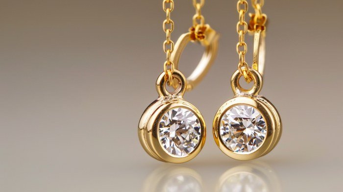 Architectural Minimalist Diamond Earrings