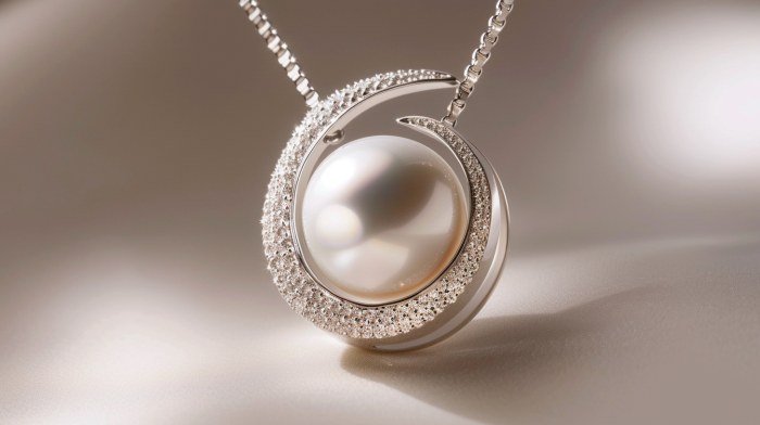 Architectural White Pearl Pendant - Future Edition