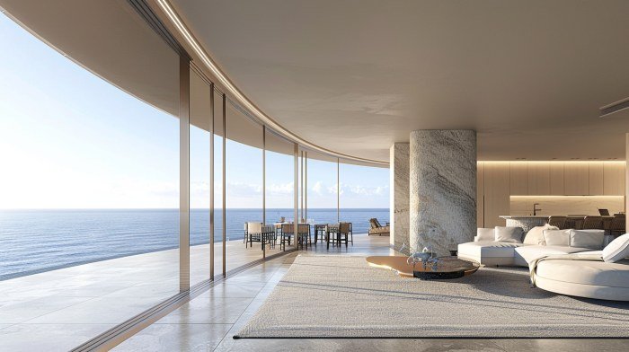 Future Luxury Oceanview Penthouse Interior Concept