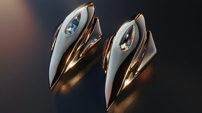 Future Refined Luxury Earrings Design