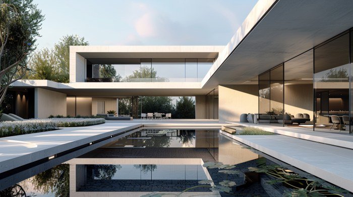Future Squared Courtyard Mansion Design