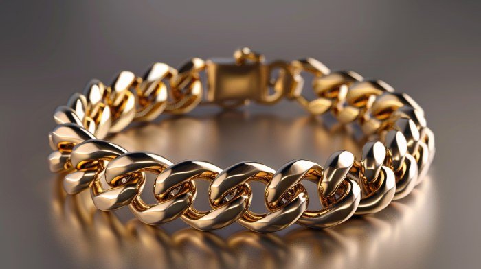 Gold Simplicity Cuban Bracelet