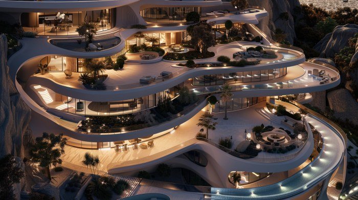 Next Level Futuristic Luxury Mega-Mansion Concept